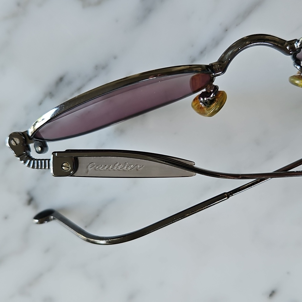 🪻HP🪻 Jean Paul Gualtier 56 8013 Vintage Sunglasses Made In Japan - Picture 3 of 11
